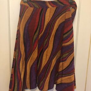 Colorful Mid Length Skirt